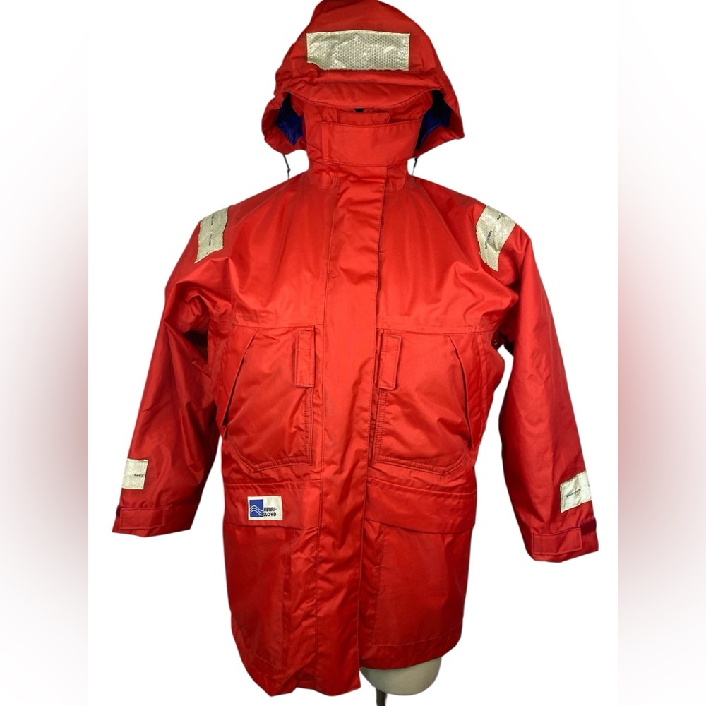 Henri Lloyd Red Sailing Hooded All Weatherproof Jacket  Women’s M/L